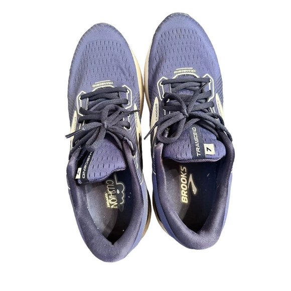 Brooks Transcend 7 Men's Blue Athletic Running Sneakers Shoes Size 12 - Picture 2 of 5
